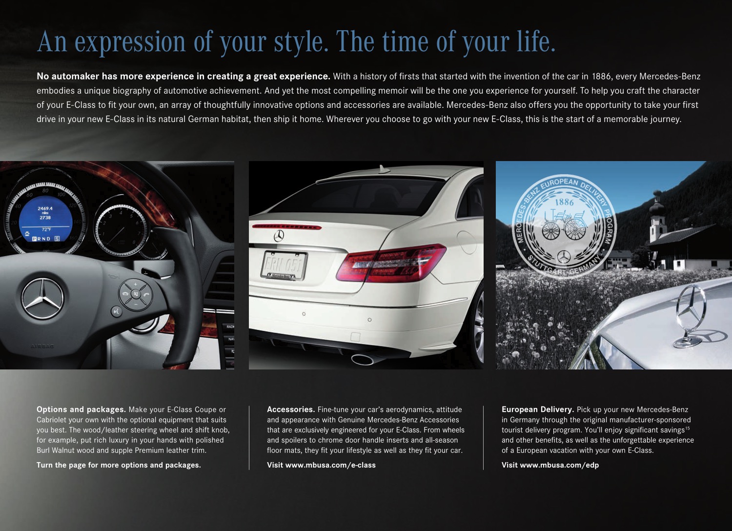 2011 Mercedes-Benz E-Class Coupe Convertible Brochure Page 17